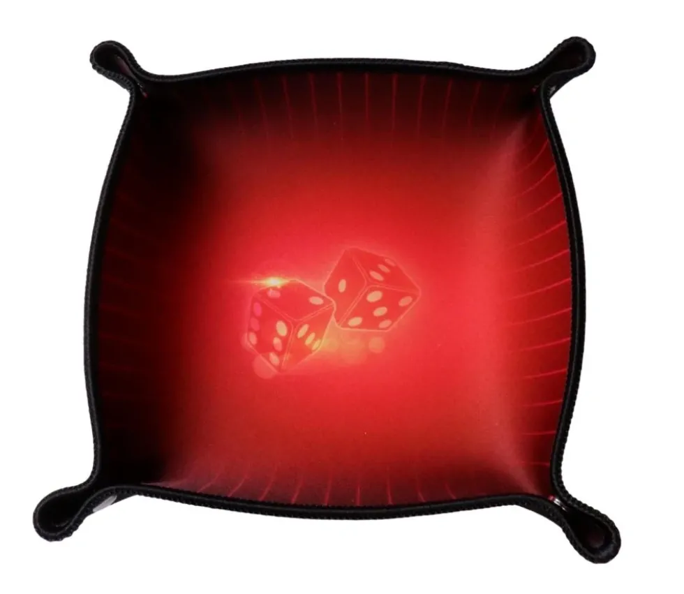 Piste de dés rouge 21 cm RUBIS