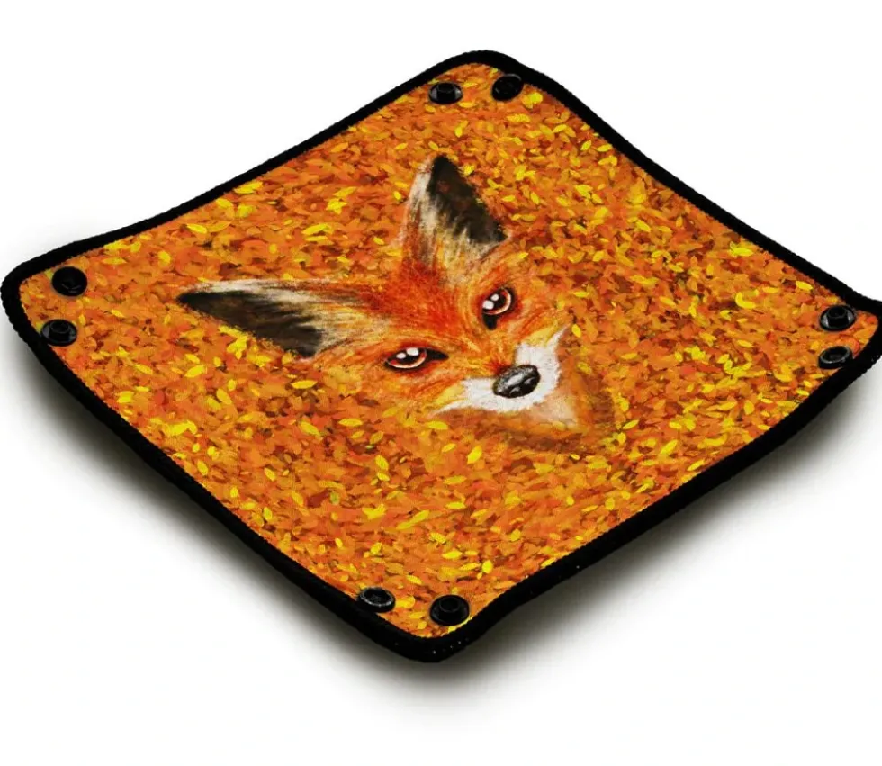 Piste de dés souple renard 21 x 21 cm