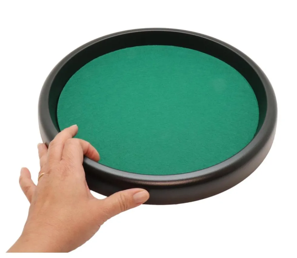 Piste dés à jouer ronde simple 33 cm 421 yams