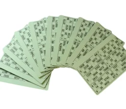10 planches de 6 cartons loto rigides