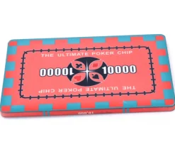 Plaque céramique rose poker valeur 10 000 - 40 gr