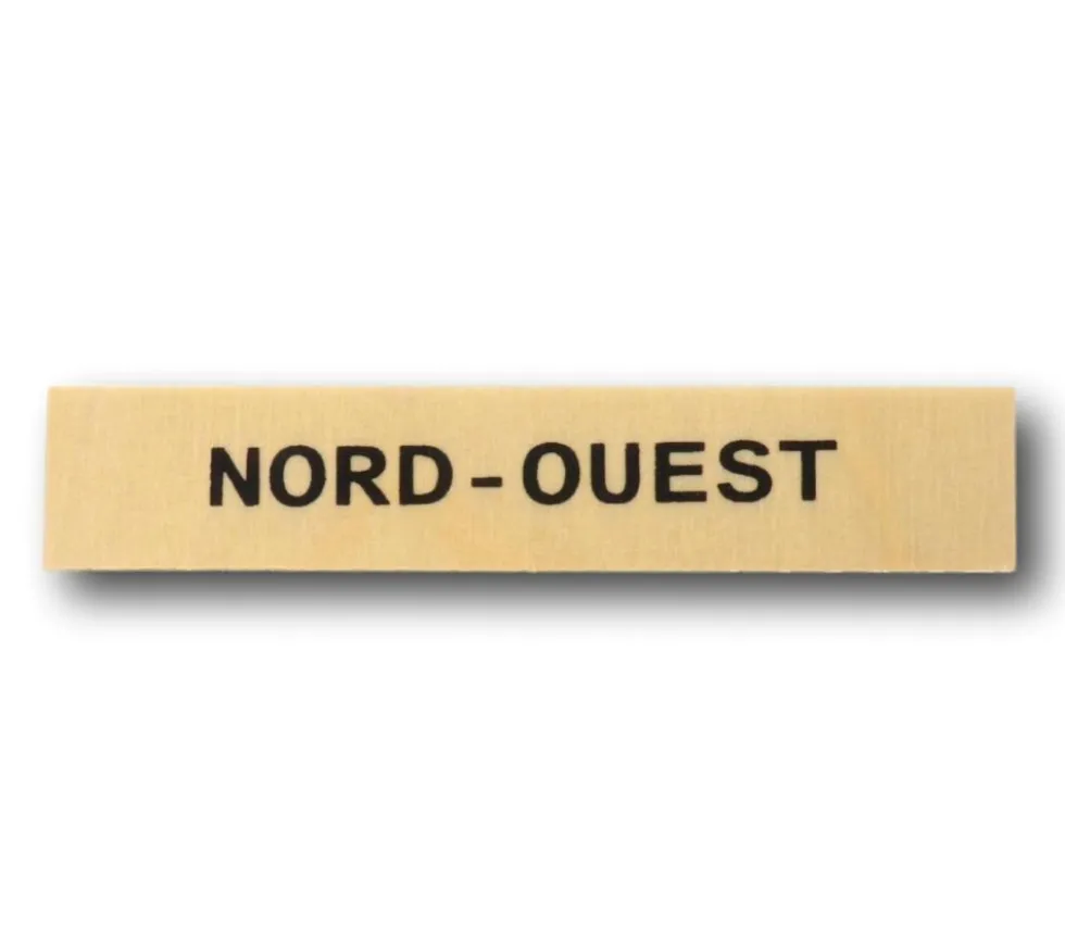 Plaque en bois points cardinaux 10 cm