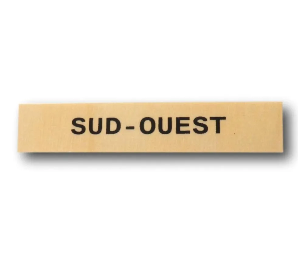 Plaque en bois points cardinaux 10 cm