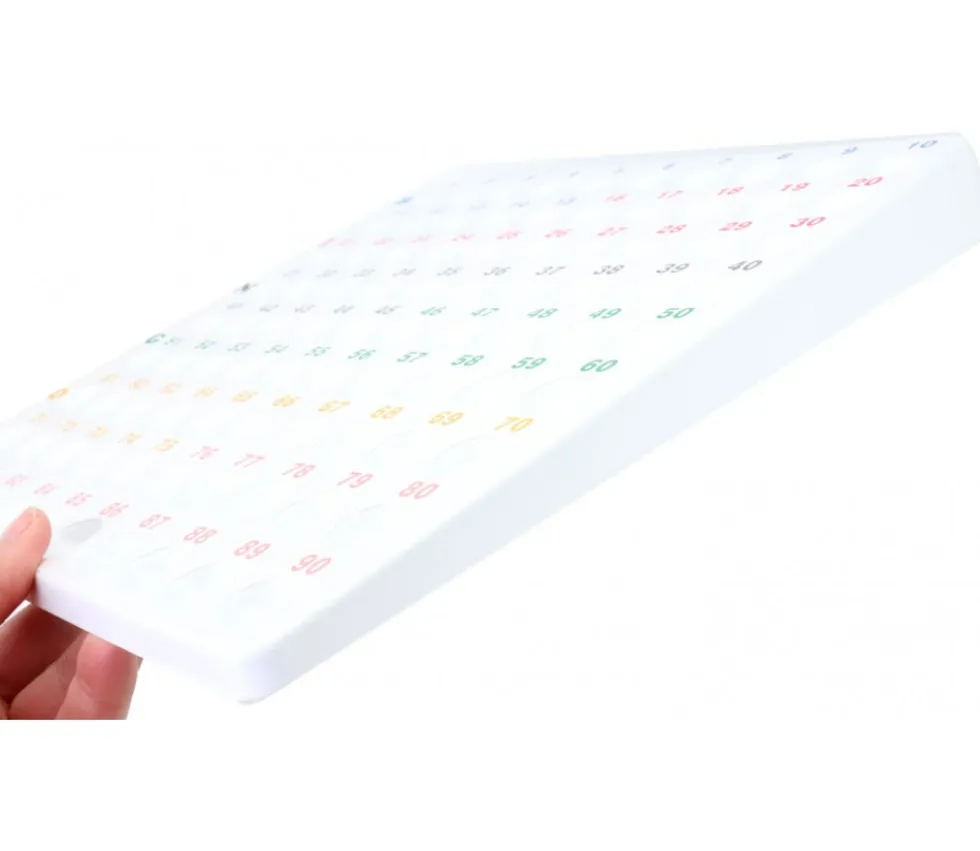 Plateau 1 à 90 contrôle tirage loto Grand modèle pour boules 22 mm (sans boules)