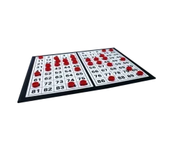 Plateau pliable contrôle loto tirage jetons 1 à 90