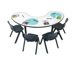 Plateau souple effaçable rond 33 cm pour jeux