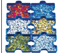 6 Plateaux trieurs pièces puzzle RAVENSBURGER