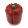 Poivron rouge en bois de 4.5 x 3.9 cm légume jouet