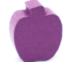Pomme ou prune en bois violet de 18 x 15 x 8 mm
