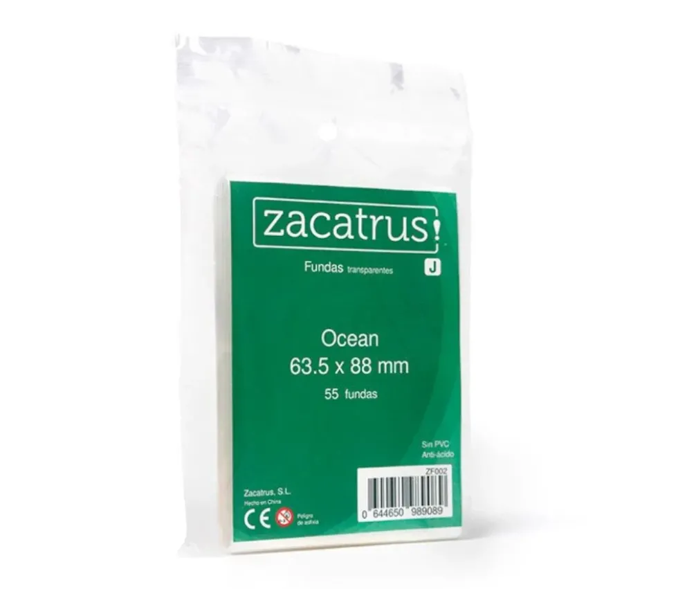 55 protèges cartes 63.5 x 88 mm pochette sleeves - Ocean qualité standard