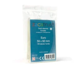 55 protèges cartes 59 x 92 mm pochette sleeves - Euro