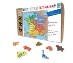 Puzzle bois Carte de France des Départements 100 pièces