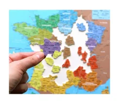 Puzzle bois Carte de France des Départements 100 pièces