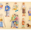 Puzzle bois Famille 9 pièces à encastrer