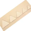 Puzzle bois naturel 5 triangles - plateau 33 x 21 cm