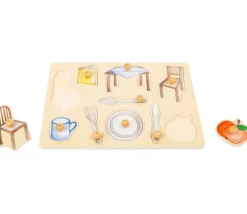 Puzzle bois 10 pièces Les objets du quotidien à encastrer