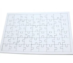 Puzzle carton blanc 54 pièces à personnaliser 24 x 16 cm
