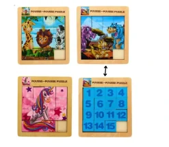 Puzzle - casse tête en bois 2 en 1 Licorne