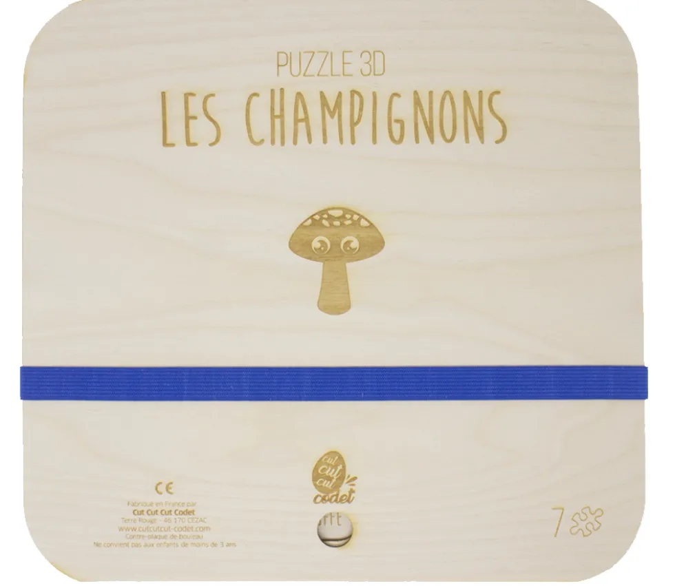 Puzzle éducatif en bois - Les champignons