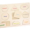 Puzzle en bois 9 formes géométriques