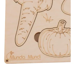 Puzzle en bois légumes - 9 pièces