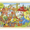 Puzzle en bois 96 pièces Chantier de construction