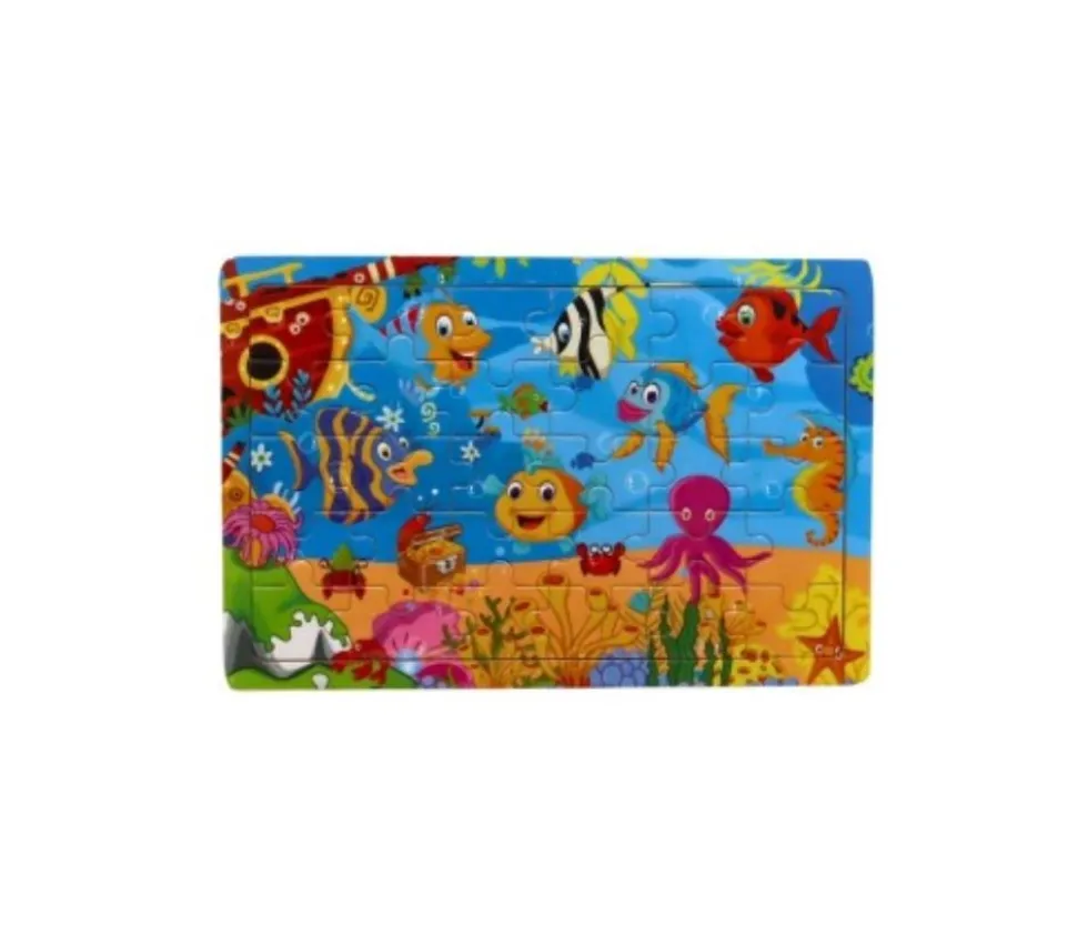 Puzzle en bois 30 pièces poissons