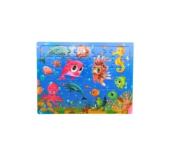 Puzzle en bois 60 pièces - thème marin