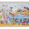 Puzzle en bois 48 pièces visite au zoo