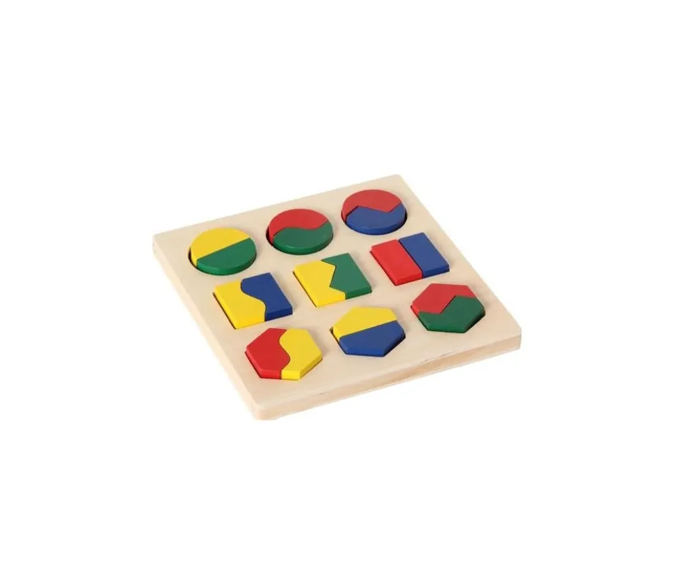 Puzzle formes géométriques à assembler bois
