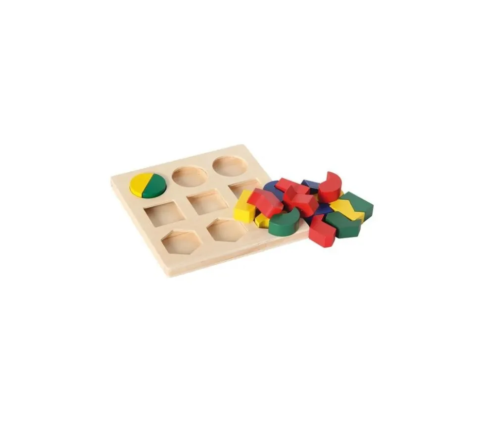 Puzzle formes géométriques à assembler bois