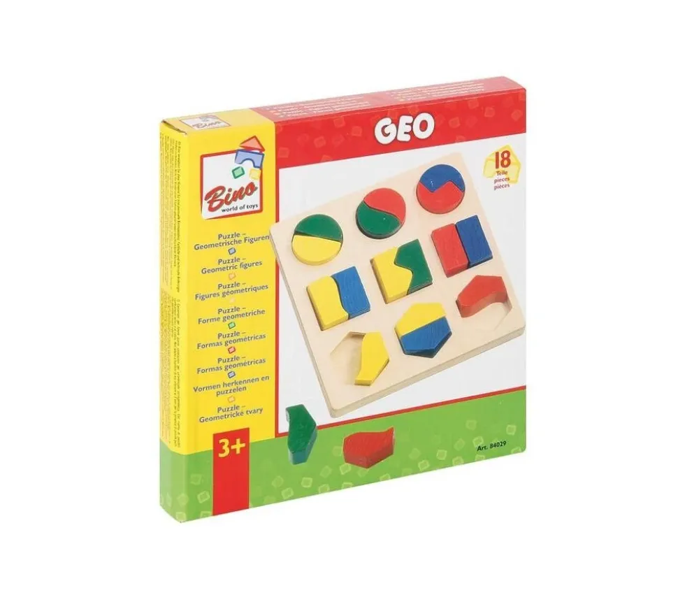 Puzzle formes géométriques à assembler bois