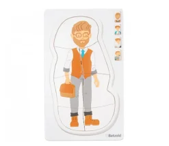 Puzzle Je grandis "garçon" 4 étages - 28 pièces en bois