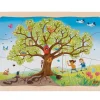 Puzzle les Saisons à 4 étages en bois : Le pommier