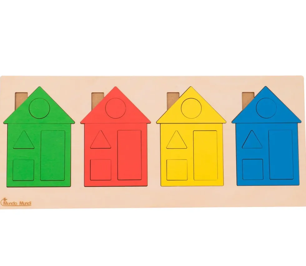 Puzzle Maisons des formes et couleurs