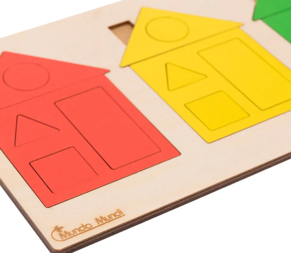 Puzzle Maisons des formes et couleurs