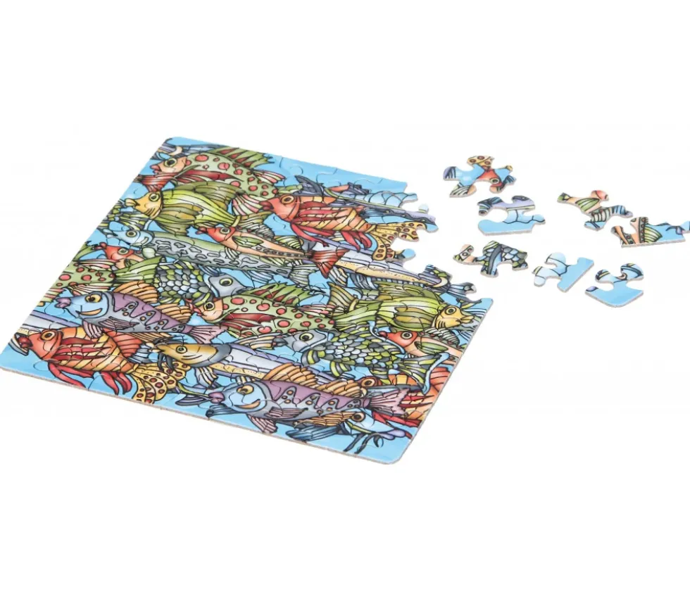 Puzzle Poissons 12.5 cm - 72 pièces Curiosi
