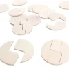 24 Puzzles bois de 2 demi-formes à assembler