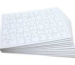 10 Puzzles carton blanc 54 pièces à personnaliser 24 x 16 cm