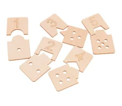 10 Puzzles des chiffres - 2 pièces à assembler