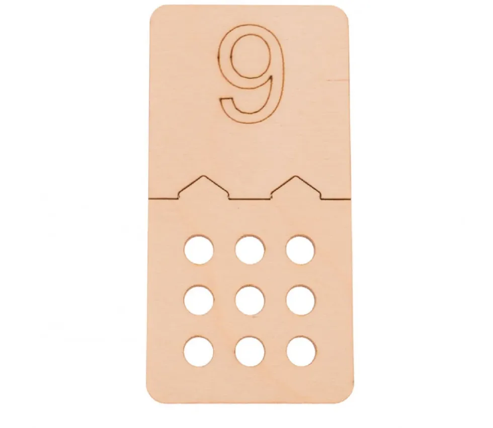 10 Puzzles des chiffres - 2 pièces à assembler