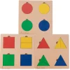 3 Puzzles fractions et portions en bois