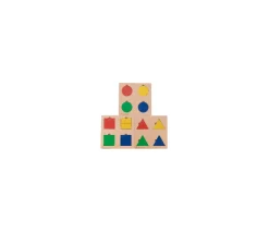 3 Puzzles fractions et portions en bois