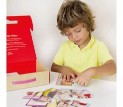 12 Puzzles Les enfants heureux du monde - 3, 4 et 6 pièces