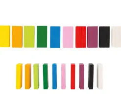 Rallye Dominos bois Arc en ciel XXL - 560 tuiles