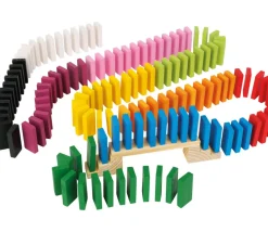 Rallye Dominos bois Arc en ciel XXL - 560 tuiles