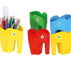 4 récipients éléphants empilables