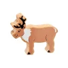 Renne figurine en bois 100 x 109 x 25 mm