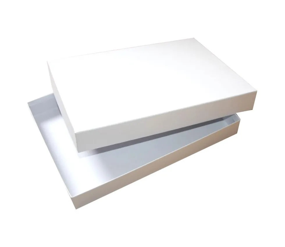 R2N Boite jeu rectangle 23.4 x 33.3 x 4,2 cm blanche neutre à personnaliser