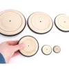 Roue en bois de 8.4 cm avec pneu caoutchouc pour construction